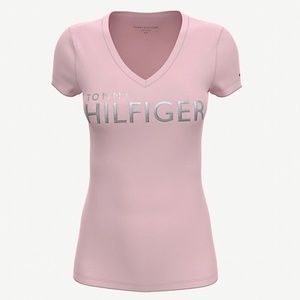 Tommy Hilfiger Essential Logo V-Neck T-Shirt